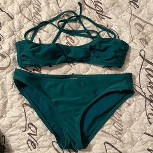 Old Navy Green Bikini Top/Bottom
